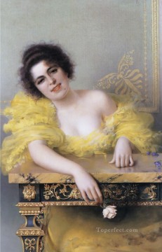  mujer Pintura - Retrato de una mujer joven Vittorio Matteo Corcos